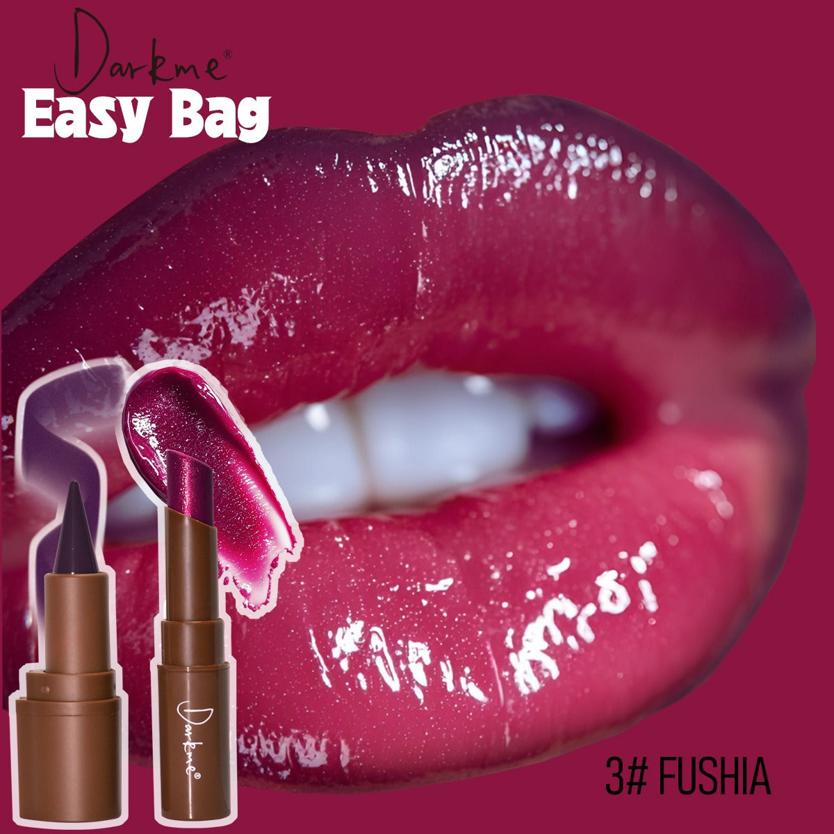 Easy Bag Lip Combo – Crayon à Lèvres + Rouge à Lèvres Longue Tenue | 7 Teintes