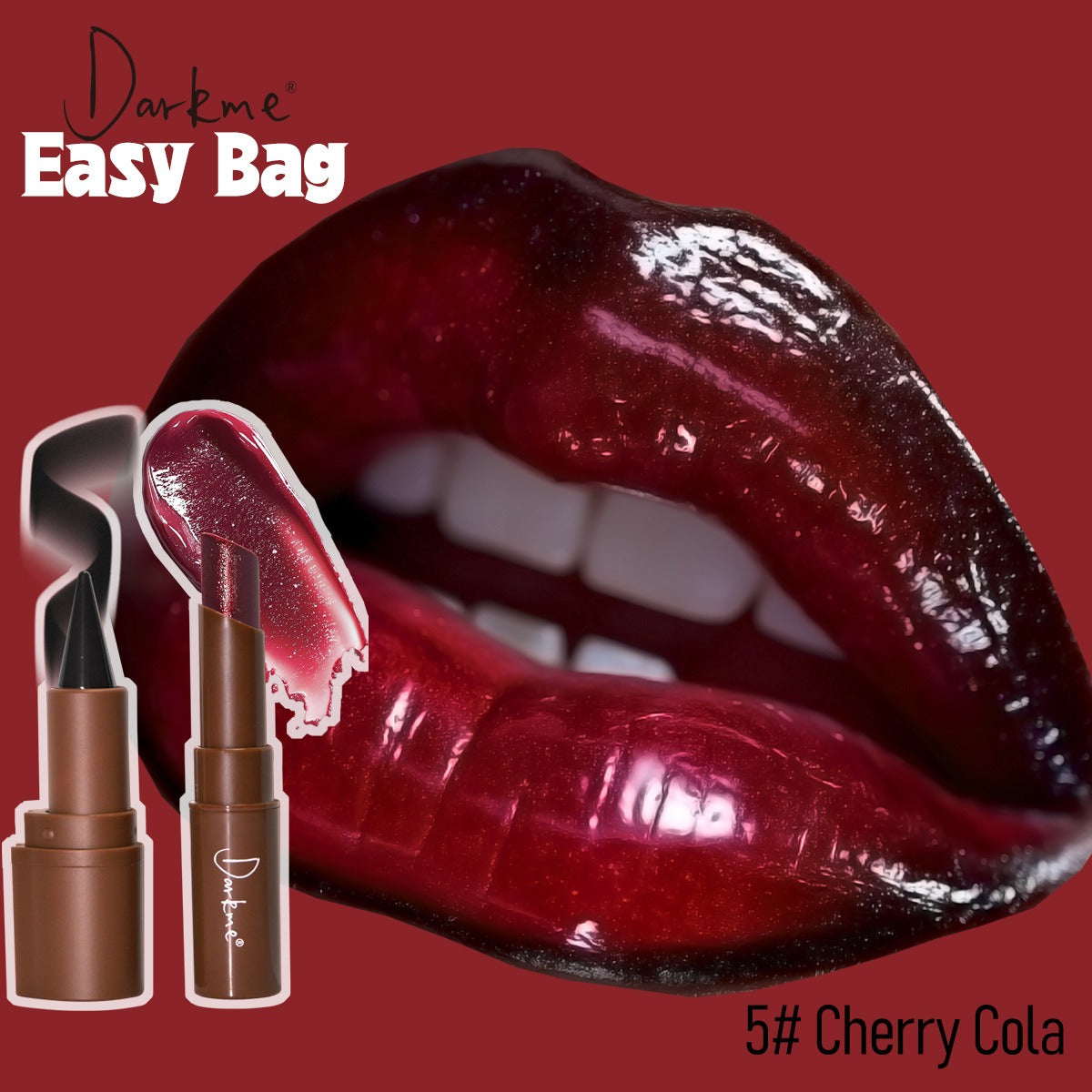 Easy Bag Lip Combo – Crayon à Lèvres + Rouge à Lèvres Longue Tenue | 7 Teintes
