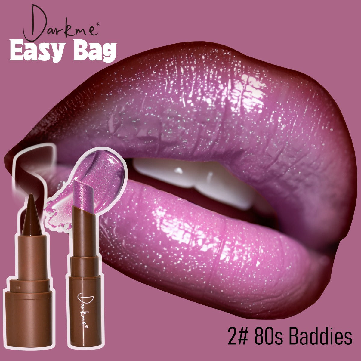 Easy Bag Lip Combo – Crayon à Lèvres + Rouge à Lèvres Longue Tenue | 7 Teintes