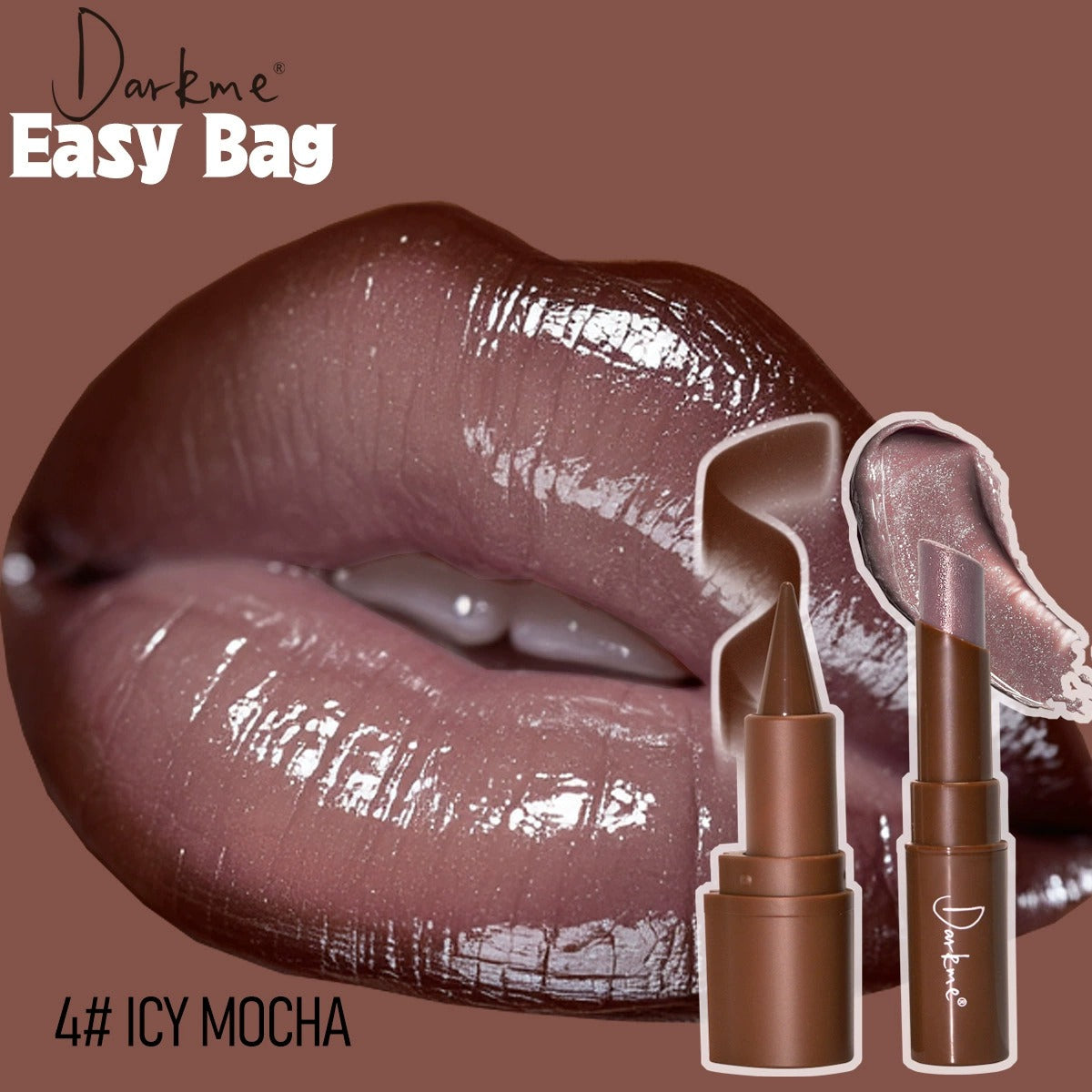 Easy Bag Lip Combo – Crayon à Lèvres + Rouge à Lèvres Longue Tenue | 7 Teintes