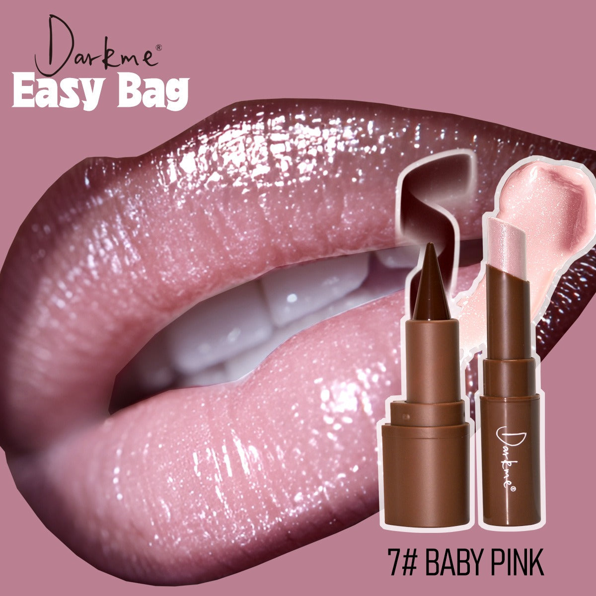 Easy Bag Lip Combo – Crayon à Lèvres + Rouge à Lèvres Longue Tenue | 7 Teintes